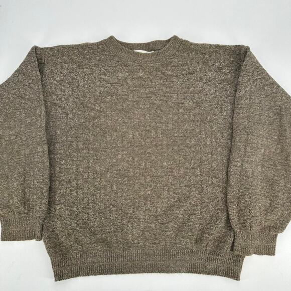 Vintage 90s Cricketeer brown faded boxy fit old money style sweatshirt size L - Picture 2 of 4